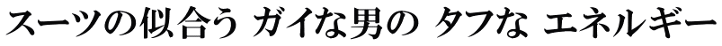 スーツの似合う ガイな男の タフな エネルギー 