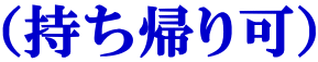 （持ち帰り可） 