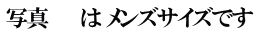 写真　 　は メンズサイズです